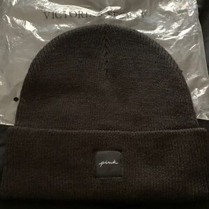 Victoria's Secret Black Knit Beanie